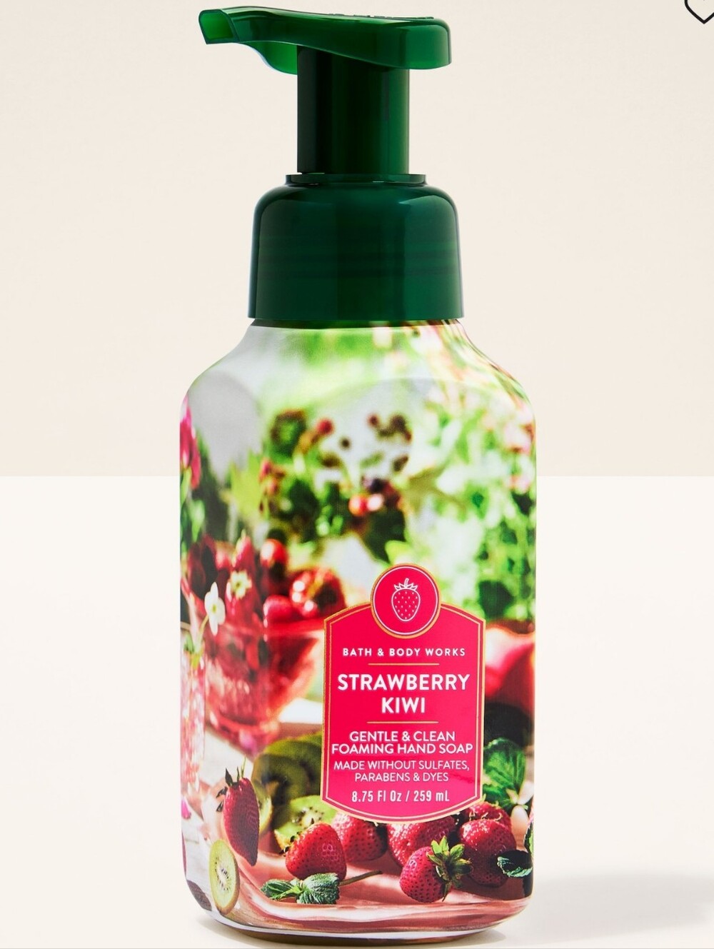Bath & Body Works Strawberry Kiwi Foaming Hand Soap 8oz NEW RARE